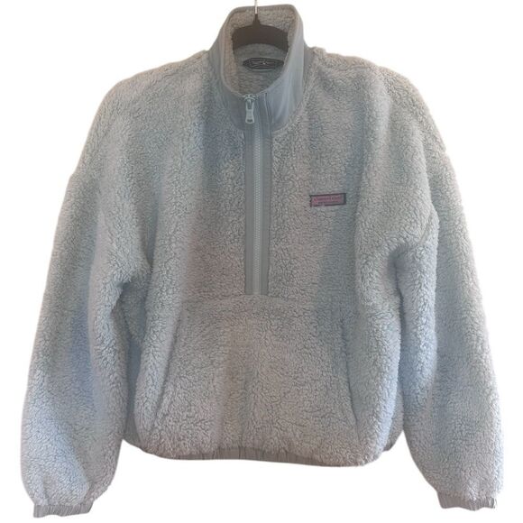 Vineyard Vines High Pile Fleece Pullover Size Small - Picture 1 of 4